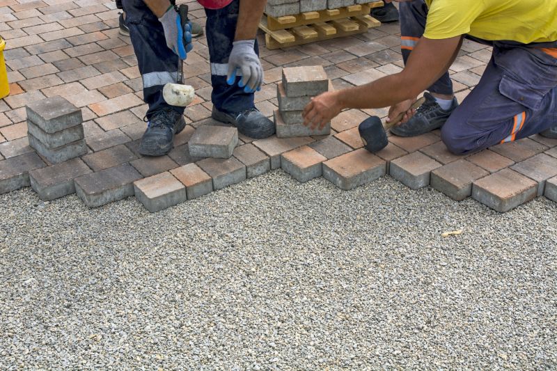 Pavers Installation in Progress
